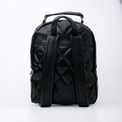 Quilted Milano Leather Backpack-Ml-003