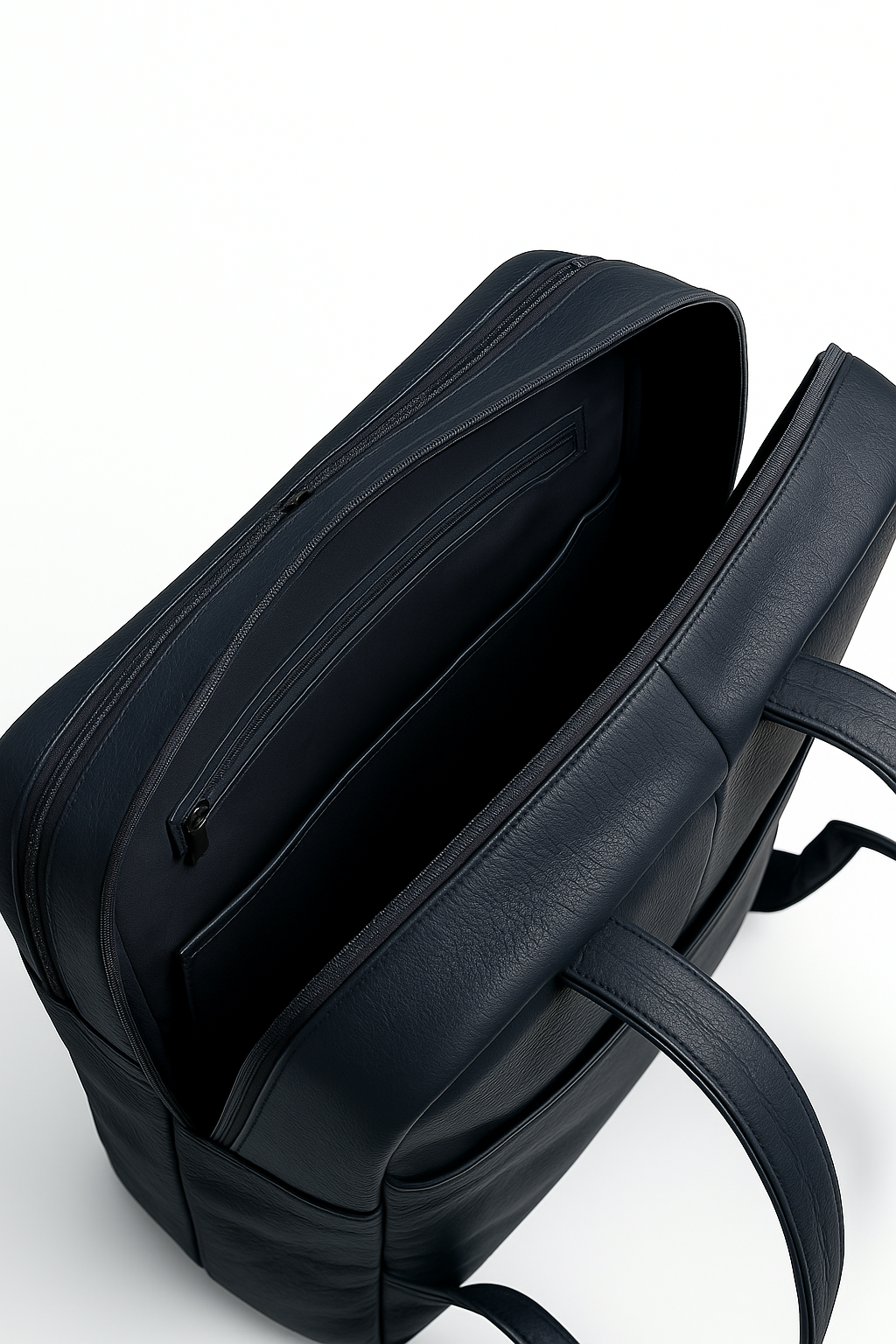 Premium Navy Blue Leather Backpack – Sleek & Modern Everyday Bag