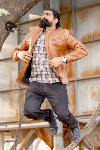 Cambridge leather jacket-ML-JK0016