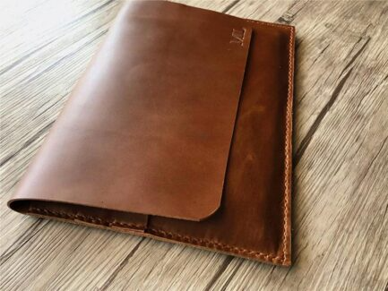 ENGRAVED LEATHER 12 INCH LAPTOP SLEEVE CASE-ML-005