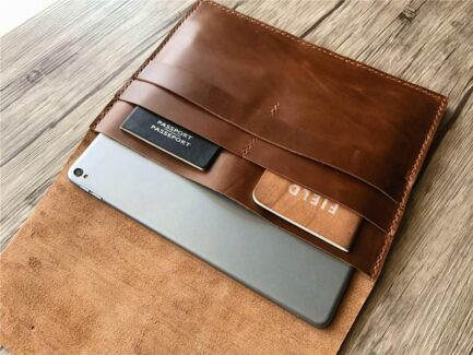 ENGRAVED LEATHER 12 INCH LAPTOP SLEEVE CASE-ML-005