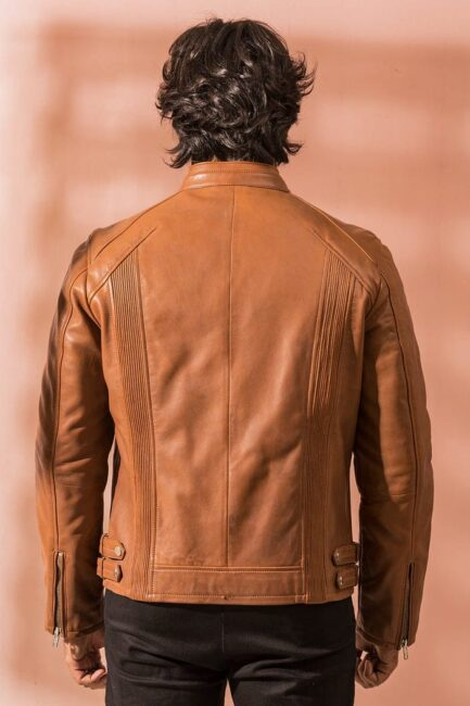 Lycra Jacket Tan-ML-JK0028