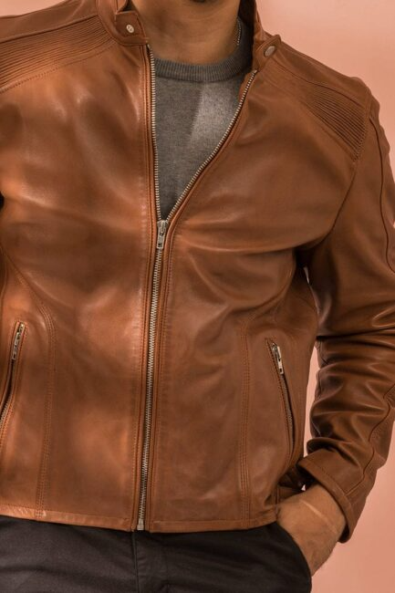 Lycra Jacket Tan-ML-JK0028