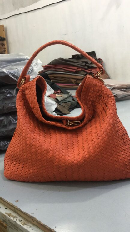 Women Leather Basket Tote Bag-ML-TB0027