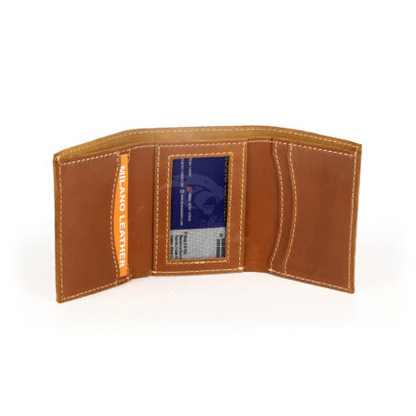 The Compact Trifold Wallet // Crazy Horse Leather // Light Brown-ML-0010