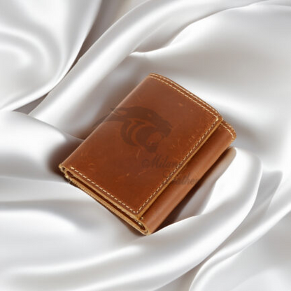 The Compact Trifold Wallet // Crazy Horse Leather // Light Brown-ML-0010