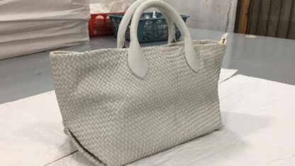 Women Tote Bag Zipper White-ML-TB0026