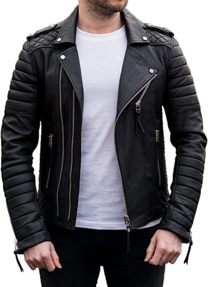 Stylish Biker Leather Jacket For Men-ML-JK0024