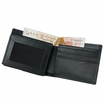 Multi Fold Natural Cow Hide Leather Mens Wallet-LW-0017