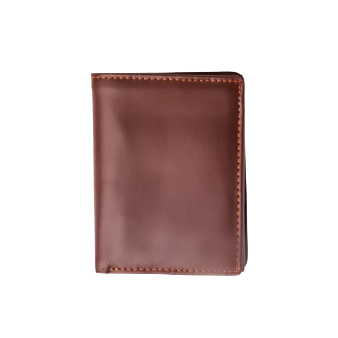 Compact Leather Wallet-brown-LW-001