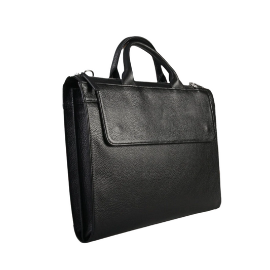 Leather Laptop Bag-Black-LB-003