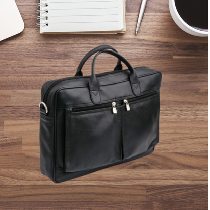 The Ultimate Leather Breifcase Bag-Black-LB-009