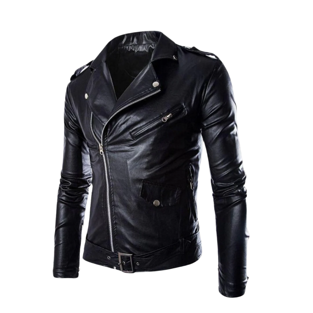 Black Leather Jacket For Men-ML-JK0029