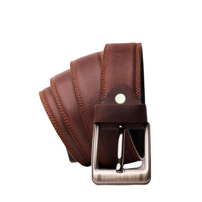 Brown Belt With Silver Buckle-ML-BL-008