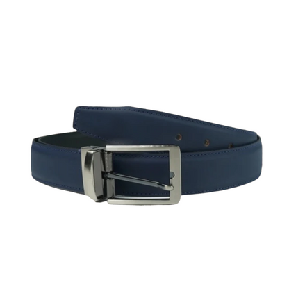 BLACK BLUE Double Sided Reversible Men’s’ Leather Belt-ML-BL-006