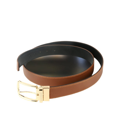 BLACK Gold BROWN Double Sided Reversible Men’s’ Leather Belt-ML-BL-009