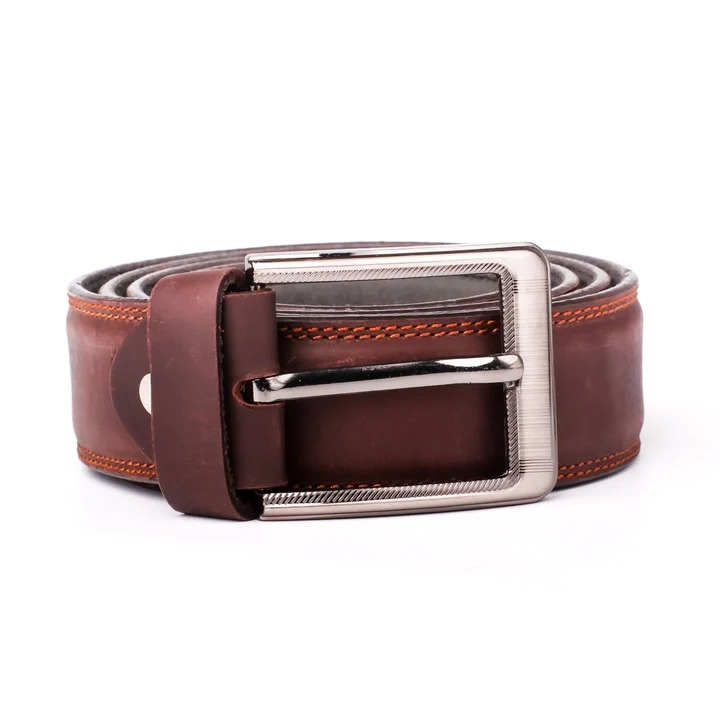 Brown Belt With Silver Buckle-ML-BL-008