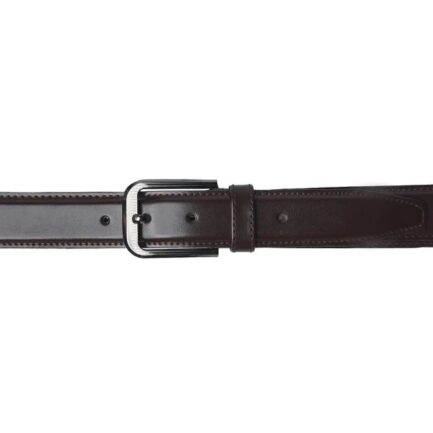 Formal Leather Belt Single Stitch-Black-ML-BL-007