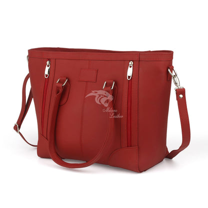 Basix Ladies Tote Bag Genuine Milano leather ML-TB-0034