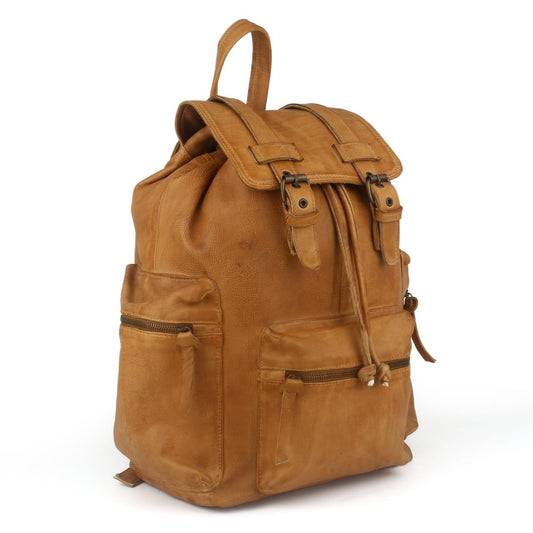 Handcrafted Brown Leather Backpack – Stylish, Spacious & Long-Lasting