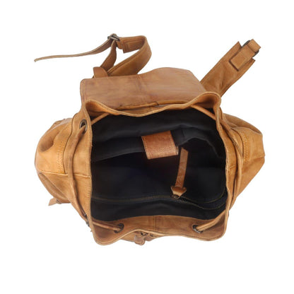 Handcrafted Brown Leather Backpack – Stylish, Spacious & Long-Lasting