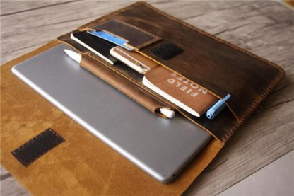 LEATHER SURFACE LAPTOP SLEEVE CASE-ML-009