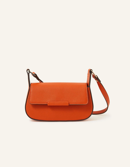 SMALL SADDLE CROSS-BODY BAG ORANGE-ML-CB-0011