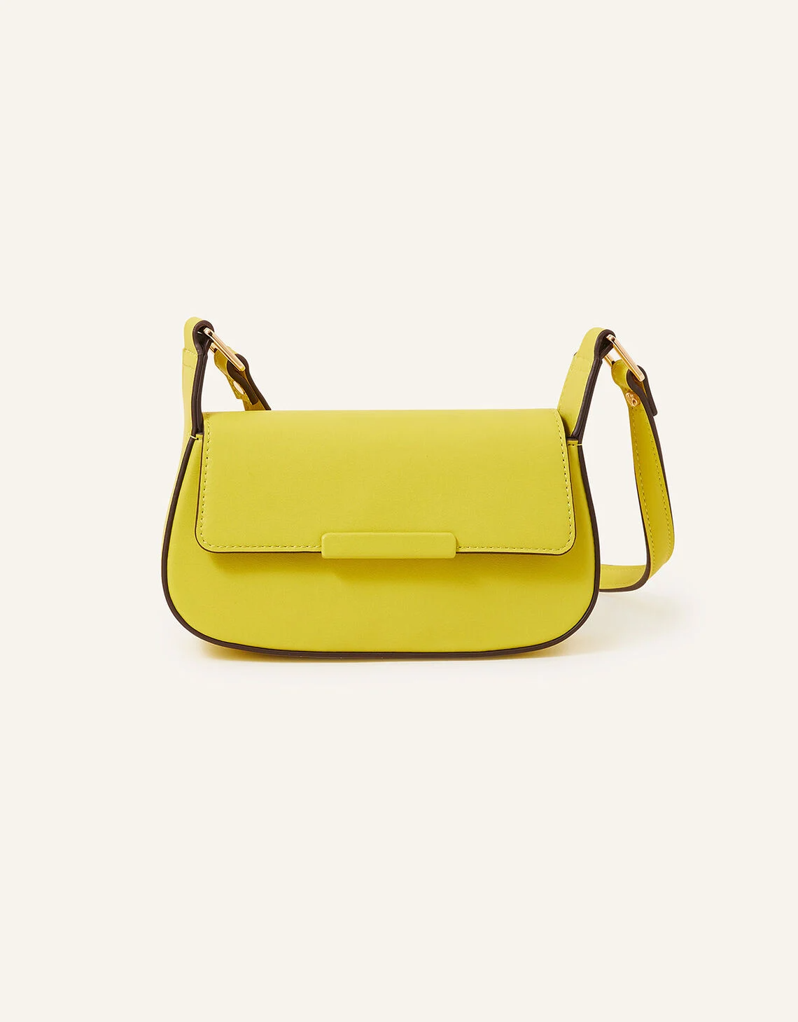 SMALL SADDLE CROSS-BODY BAG YELLOW-ML-CB-0012