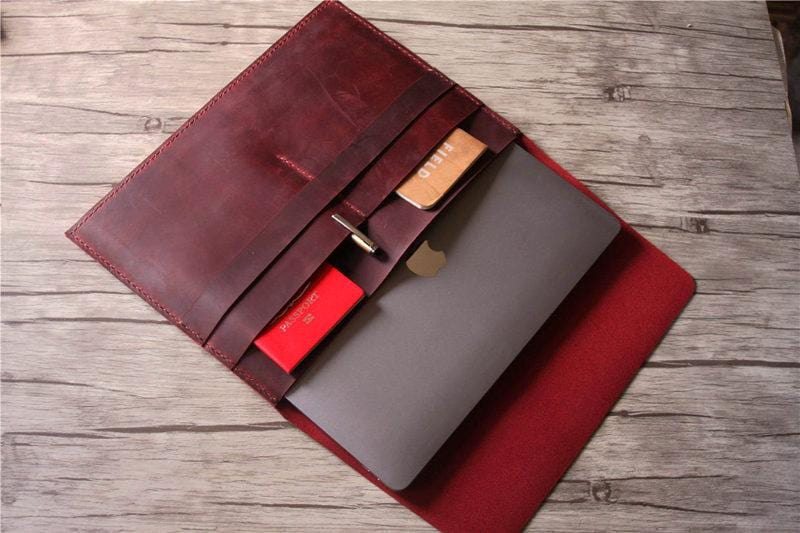 LEATHER LAPTOP SLEEVE 13 INCH COVER-ML-006